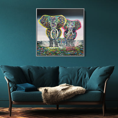 Colourful Elephant Family Kate Marron