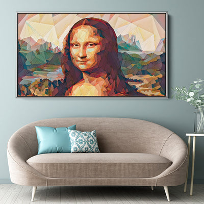 Geometric Mona Lisa Portrait