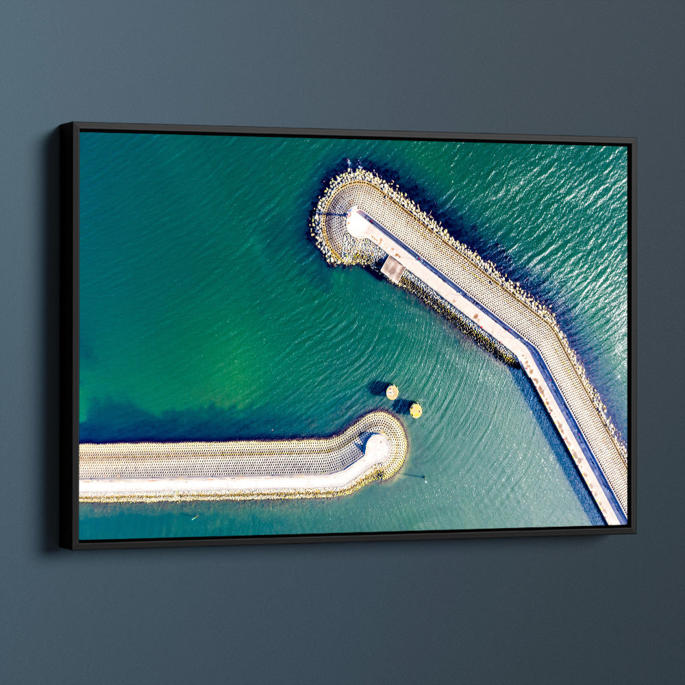 Aerial View Of Bangor Seafront Marina